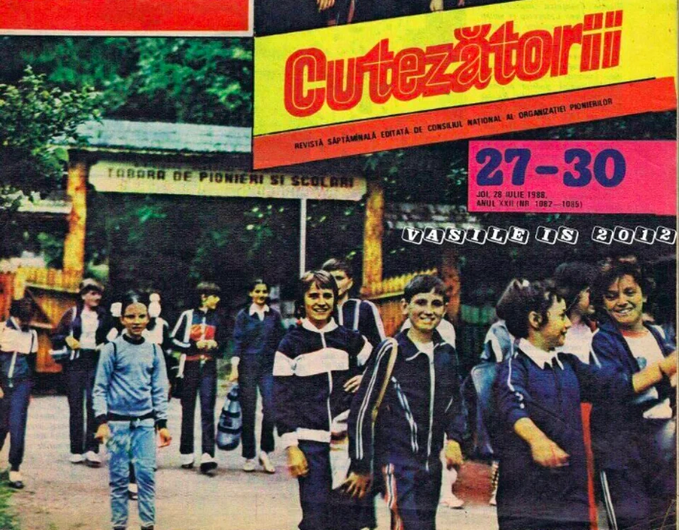 Tabăra Voila din Câmpina Prahova - pe coperta Revistei Cutezatorii iulie 1988 Sursa foto Florin Buda