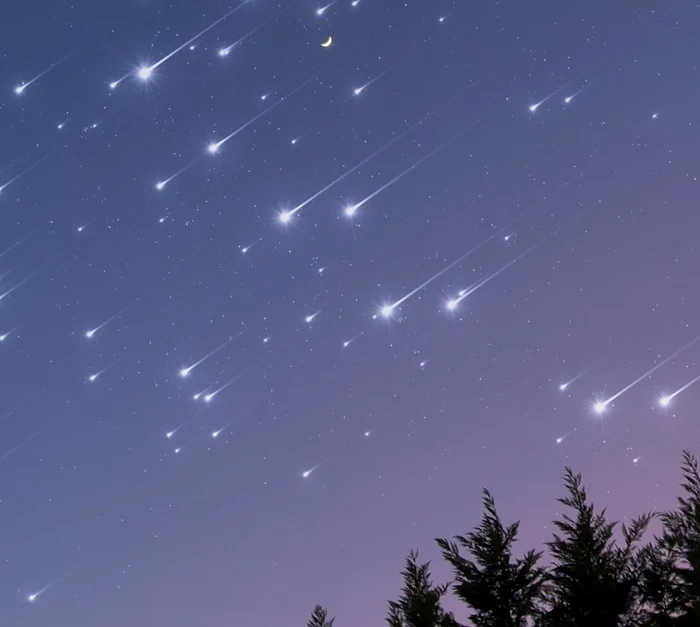 Ploaie de meteori, imagine cu caracter ilustrativ. Sursa foto Pixabay