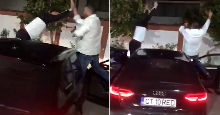 Susţinătorii candidatului PSD s-au dus la poarta primarului învins şi i-au „urat de bine“ într-un limbaj de mahala FOTO Captură video