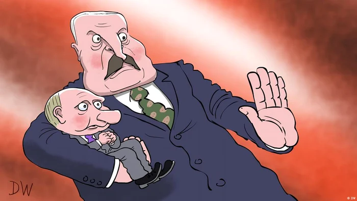 Lukașenko îl salvează pe Putin de Prigojin: caricatura DW