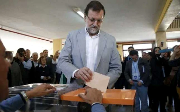 Mariano Rajoy a votat în centrul Madridului. FOTO EPA