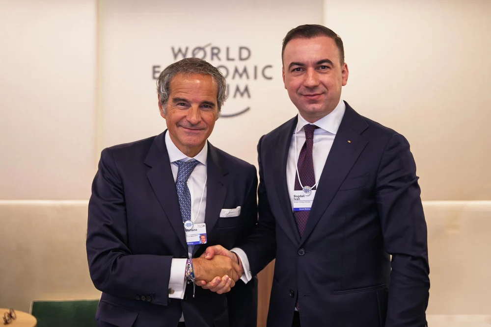 Bogdan Ivan a discutat la Davos cu Directorul General al AIEA despre rolul energiei nucleare în România