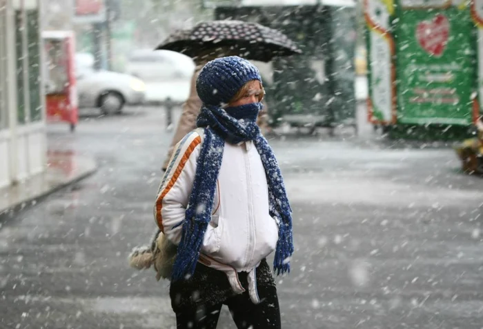 De marți, va ninge pe alocuri în sud-vestul, sudul și estul țării