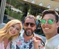 Andreea Bălan și Victor Cornea au avut ocazia să facă o poză alături de celebrul actor Adam Sandler