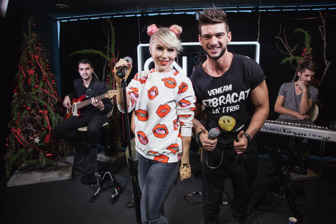 Dorian Popa şi Corina au fost prezenţi în studioul Kiss FM
