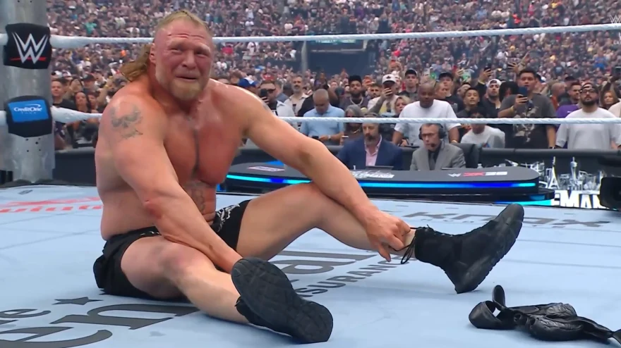 Moment emoționant la WrestleMania: Brock Lesnar s-a retras în lacrimi
