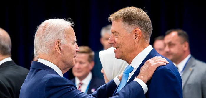 Joe Biden și Klaus Iohannis la Summitul NATO FOTO Presidency