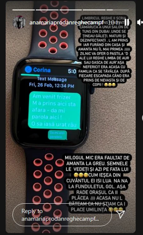 Acesta este mesajul publicat de Anamaria Prodan
