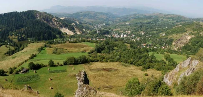 Vedere de ansamblu a comunei Roşia Montană