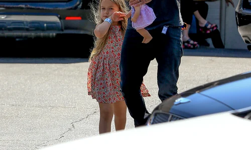 Exclusive    David Beckham Walks With Haper Beckham In LA jpeg