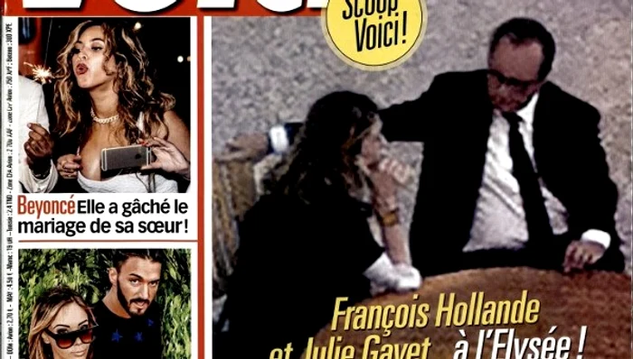 Julie-Gayet-şi-Francois-Hollande au fost fotografiaţi împreună pe terasa de la palat