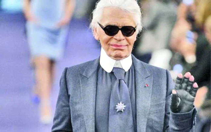 Karl Lagerfeld după ce a slăbit 40 de kg, în 2012