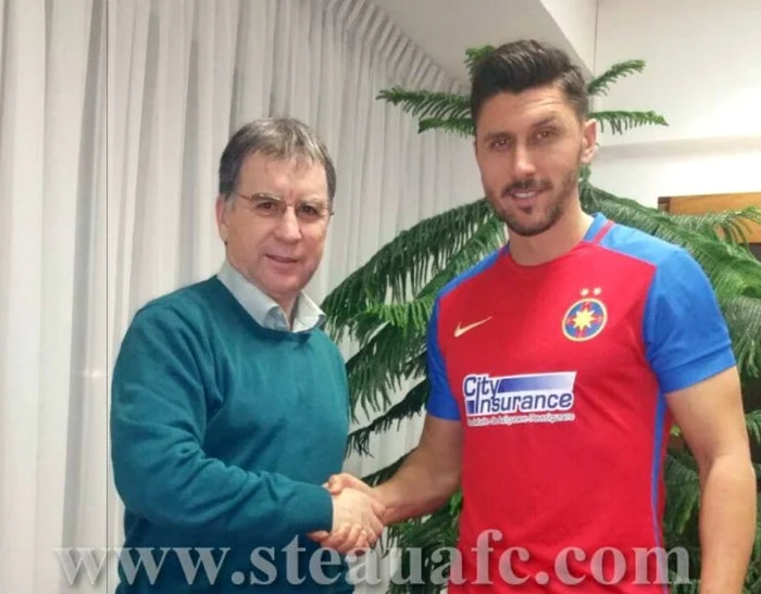 Valeriu Argăseală şi Ciprian Marica au ajuns la un acord privind transferul fotbalistului la SteauaFoto: steauafc.com