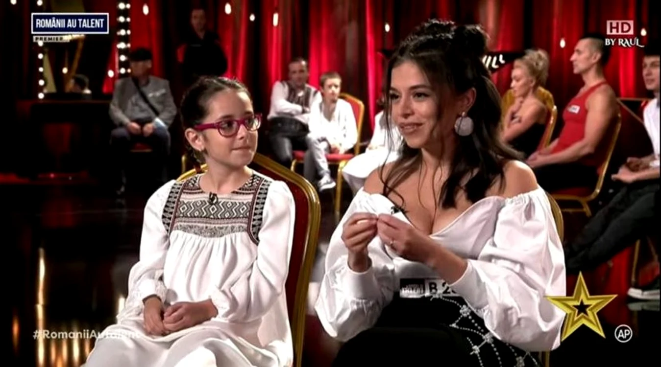 Ilinca Stan și Eugenia Nicolae în culise la Românii au talent