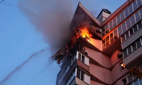 Război în Ucraina - clădiri distruse în Kiev FOTO Profimedia 