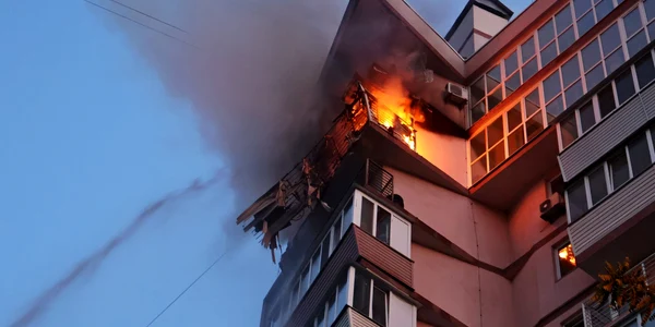 Război în Ucraina - clădiri distruse în Kiev FOTO Profimedia 