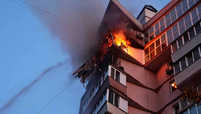Război în Ucraina - clădiri distruse în Kiev FOTO Profimedia