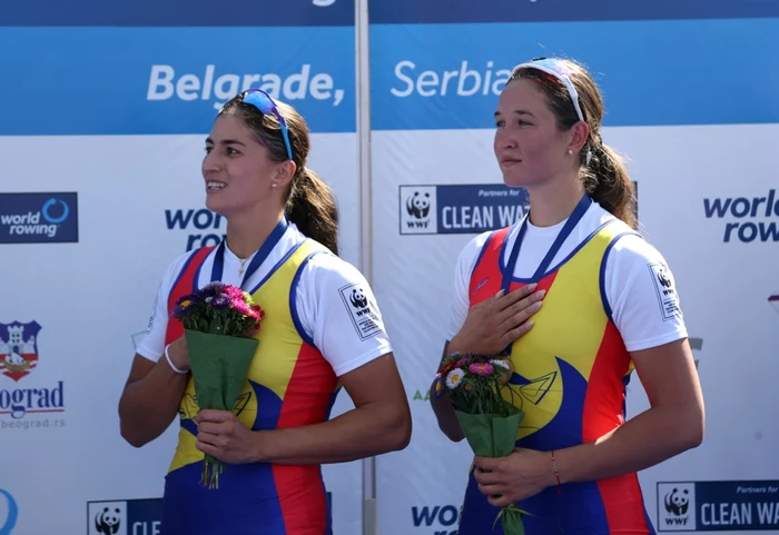 Ancuța Bodnar și Simona Radiș, victorioase la Campionatul Mondial de Canotaj. Foto EPA EFE