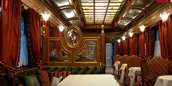 Vagonul restaurant de la conacul lui Viktor Medvedciuk Captura YouTube
