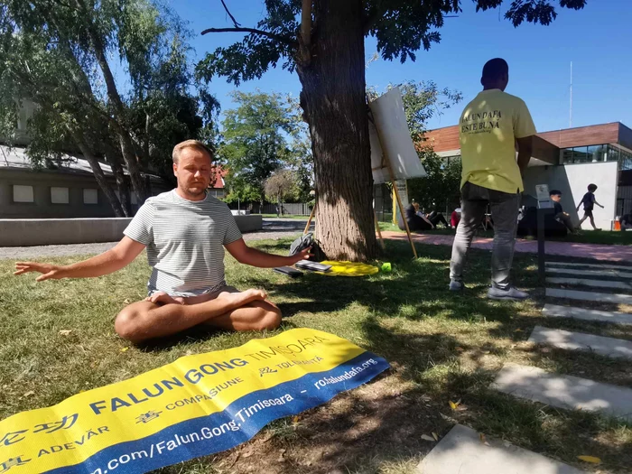 Bogdan Florescu practică de 15 ani Falun Dafa FOTO Ștefan Both