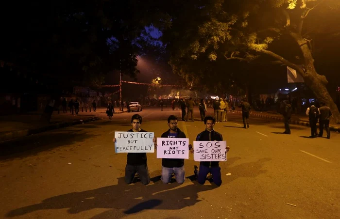 Protest faţa de agresiunile sexuale împotriva femeilor, în India