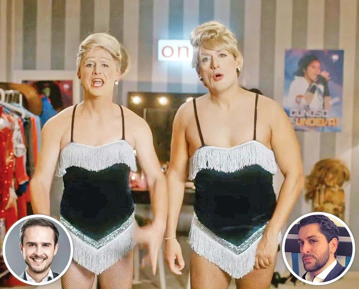 Şerban Copoţ şi Cezar Ouatu sunt celebrele surori Alice şi Ellen Kessler