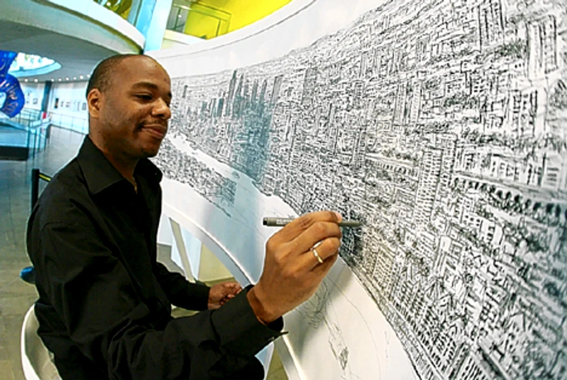 
    Stephen Wiltshire, născut în Anglia în 1974, a fost diagnosticat ca fiind autist când avea 3 ani.  