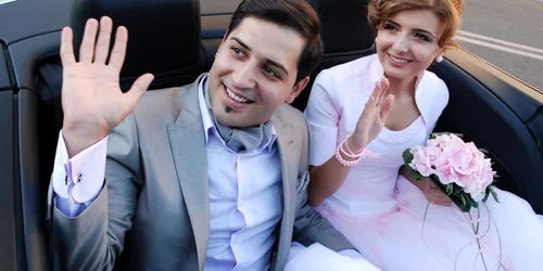 Andrei și Roxana, în cea mai fericită zi din viața lor (FOTO Ciprian Jula)