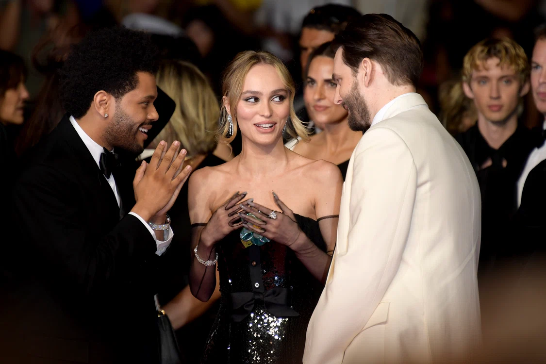 Lily Rose Depp, The Weeknd și Sam Levinson, Foto Getty (3) jpg