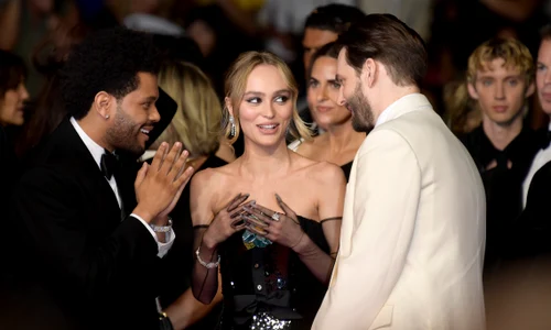 Lily Rose Depp, The Weeknd și Sam Levinson, Foto Getty (3) jpg