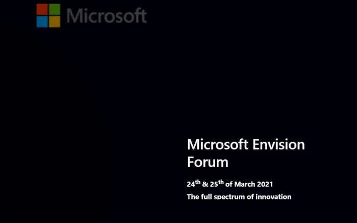 Microsoft Envision Forum 2021.