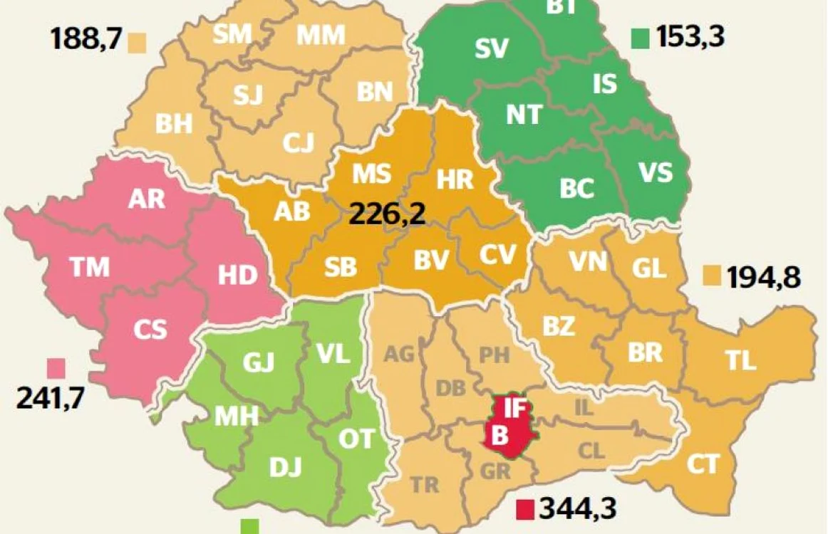 Infografie - harta cheltuieli intretinere 