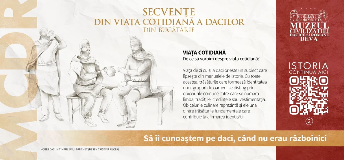 Expoziția „Secvențe din viața cotidiană a dacilor” (foto: Muzeul Civilizaţiei Dacice şi Romane Deva)
