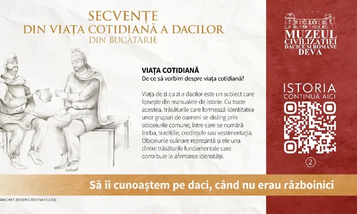 Expoziția „Secvențe din viața cotidiană a dacilor” (foto: Muzeul Civilizaţiei Dacice şi Romane Deva)