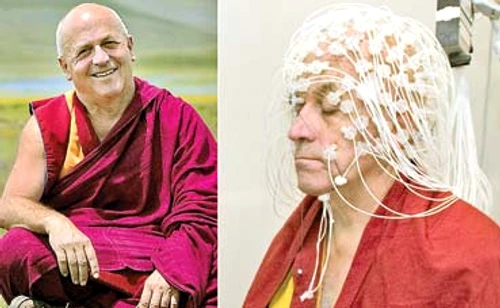 Pe capul lui Matthieu Ricard s-au aplicat 256 de senzori care au arătat că mintea lui e neobişnuit de luminoasă