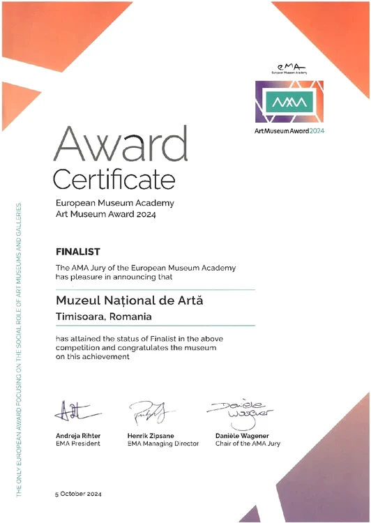 Muzeul Național de Artă Timișoara, primul muzeu de artă din România finalist la Gala „Art Museum Awards 2024”