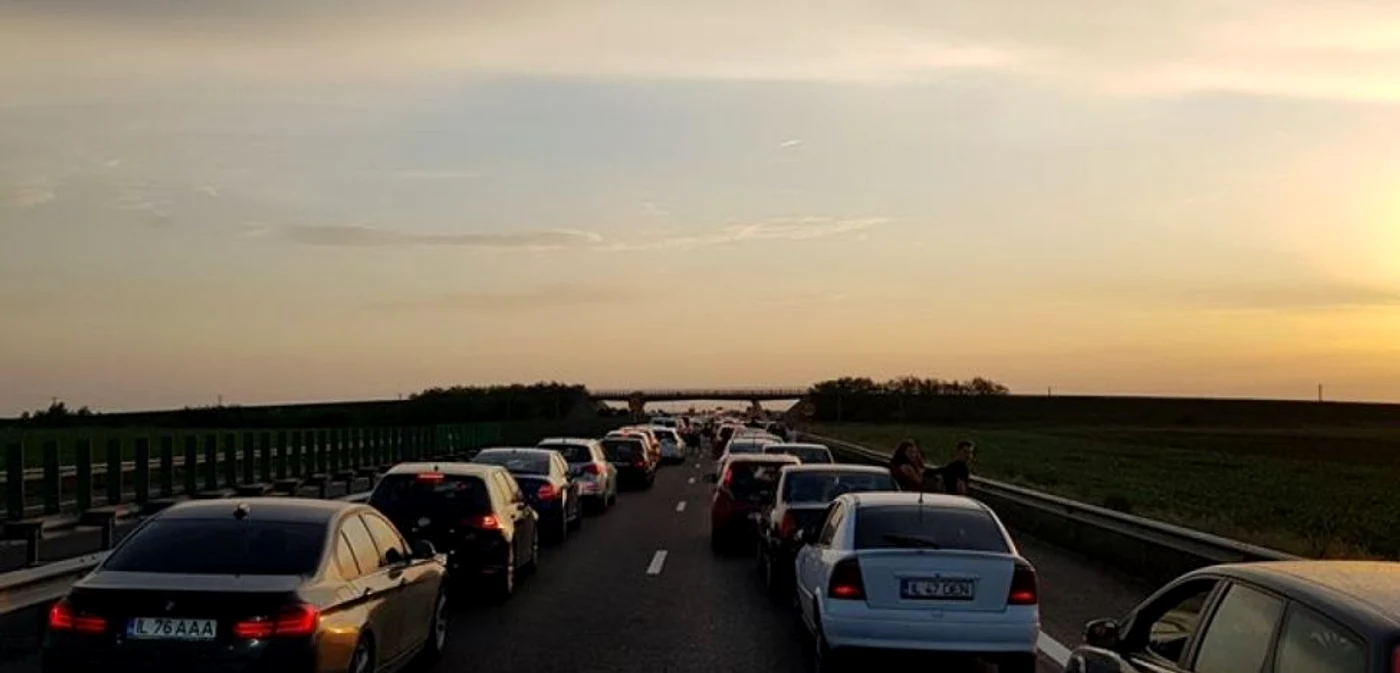 Aglomeraţie pe A2 FOTO Adevărul