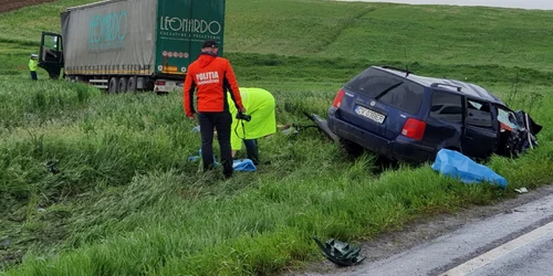 Accident cu 4 morţi la Rotbav FOTO IPJ Braşov