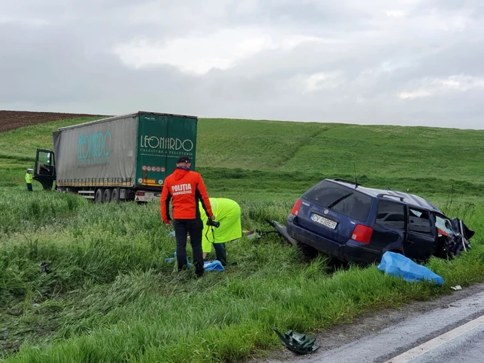 Accident cu 4 morţi la Rotbav FOTO IPJ Braşov