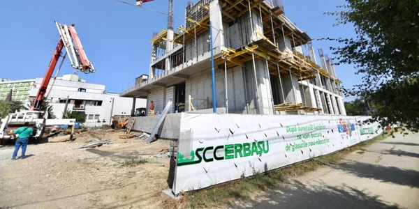 Se lucrează la construcţia maternităţii de 12 milioane de euro fOTO CJ Timiş