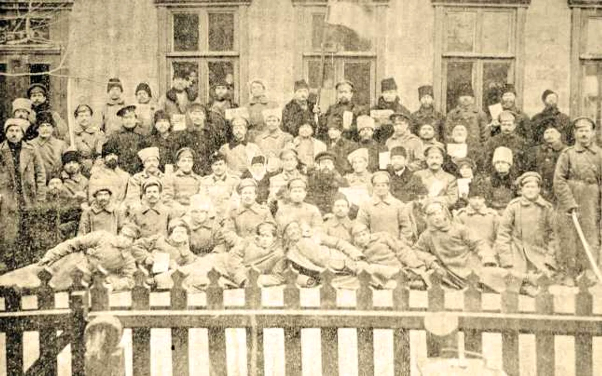 Primul congres al românilor transnistreni, ţinut la Tiraspol pe 17 decembrie 1917. FOTO: Revista „Tribuna românilor transnistreni“, nr. 1/1927