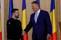 Președintele ucrainean Volodimir Zelenski face declarații de presă la Palatul Cotroceni alături de omologul român, Klaus Iohannis, în București. FOTO Inquam Photos / Octav Ganea