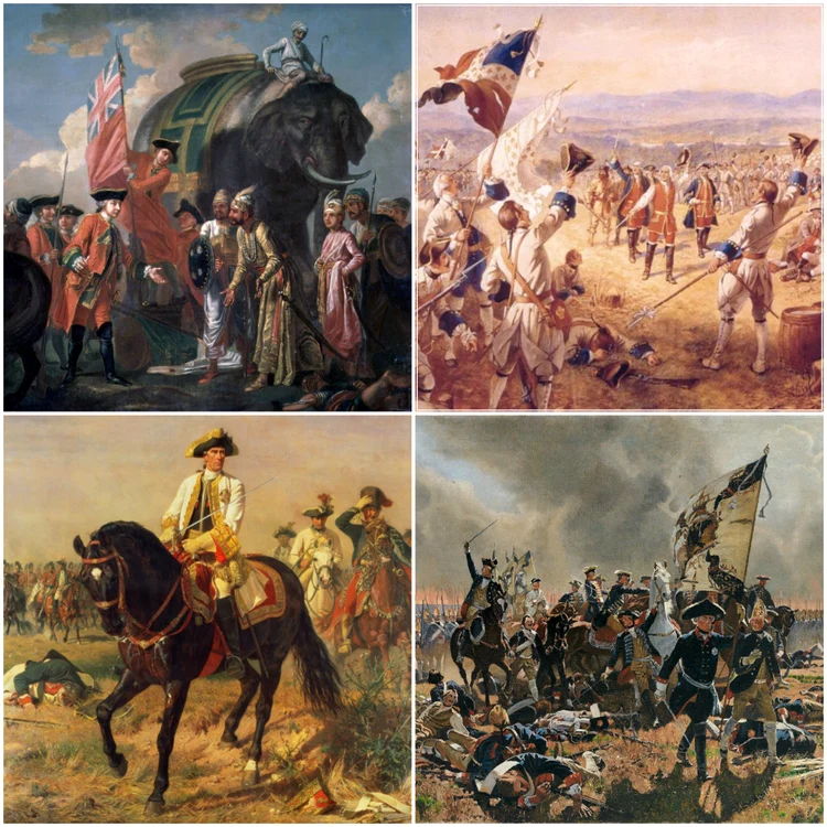 Războiul de șapte ani s-a purtat pe patru continente FOTO wikipedia