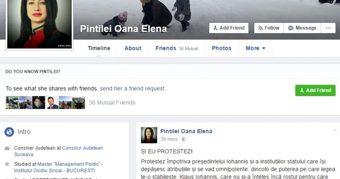 Oana Pintilei. FOTO Facebook