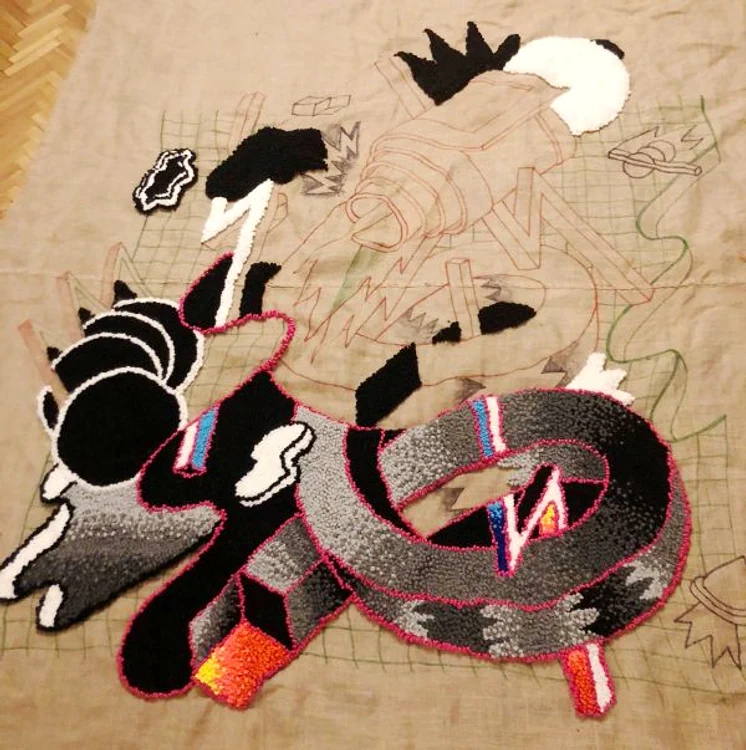 tapiserie in realitate augmentata work in progress jpg jpeg