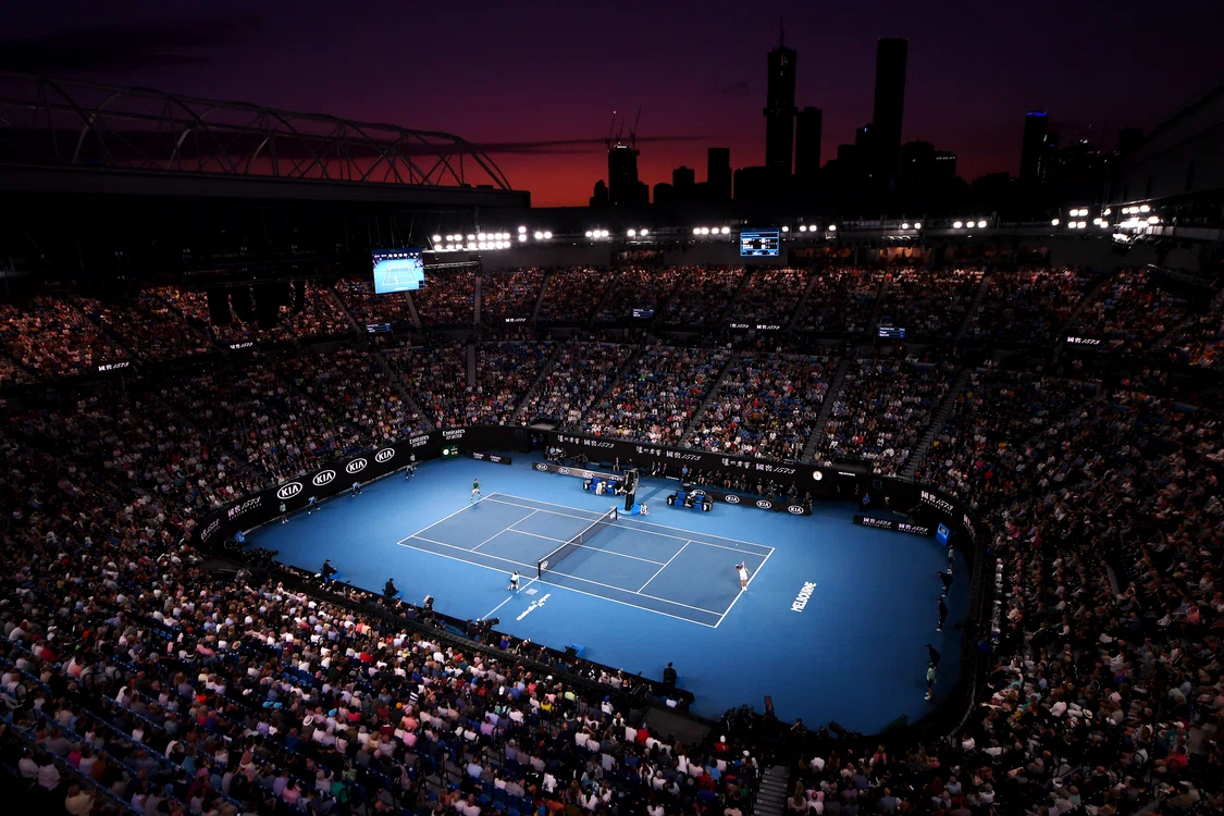 Ediția din acest an a Australian Open s-a disputat cu spectatori în tribunăFoto: Guliver / GettyImages