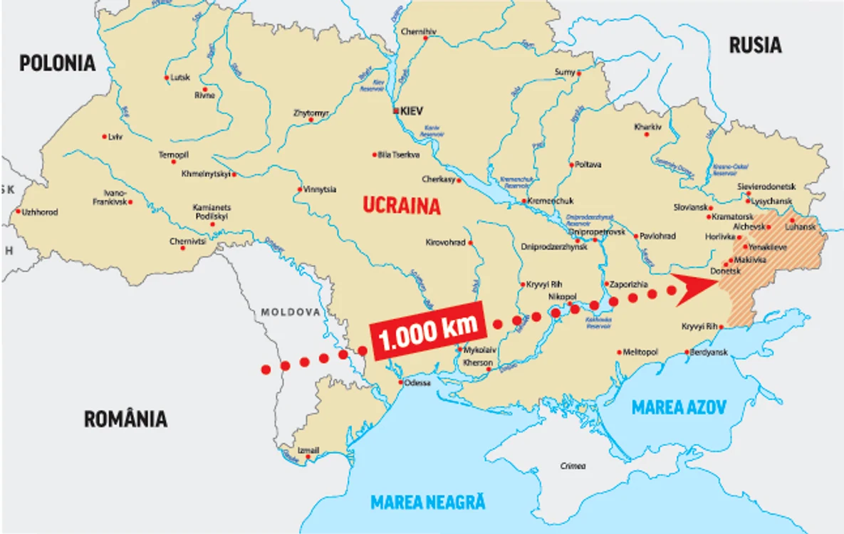 Zona unde a căzut avionul se află la 50 km de Doneţk