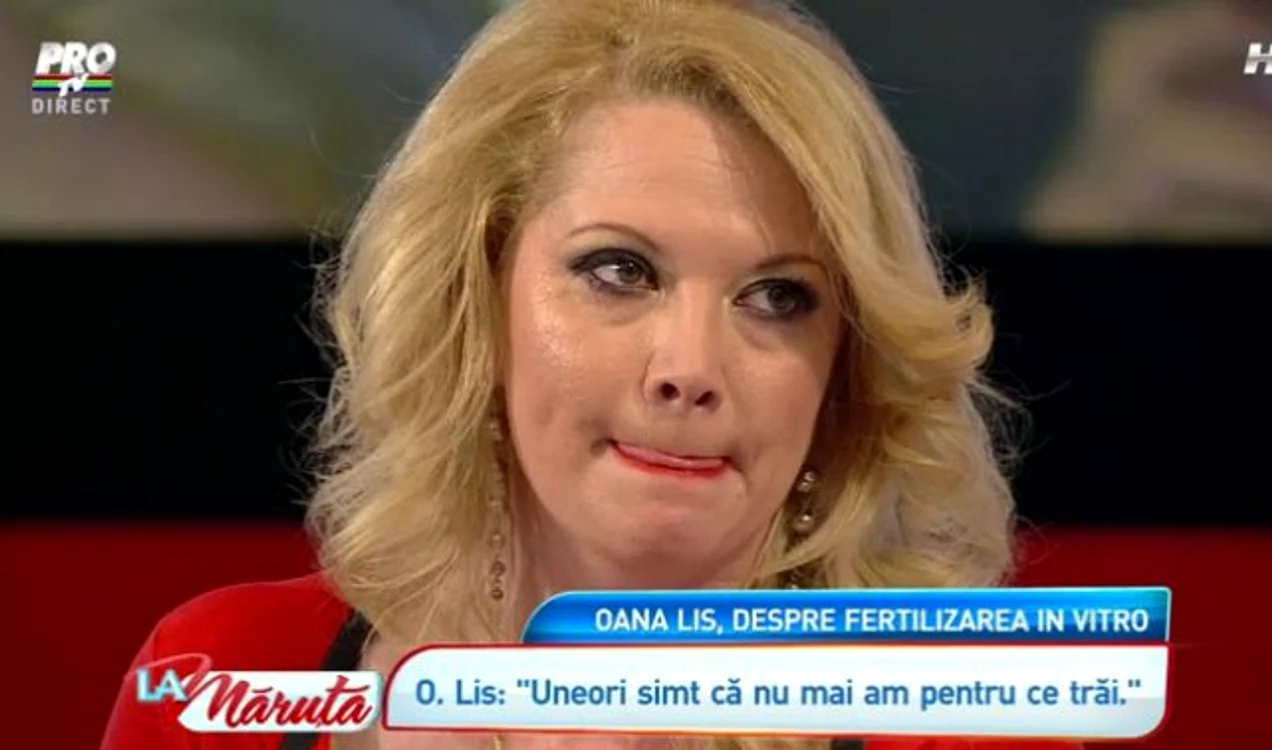 Oana Lis, cu un bebeluş în braţe