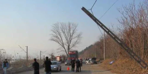 Circulaţia a fost restricţionată pe un sens