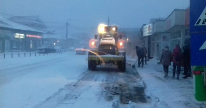 Utilajele de deszăpezire sunt în teren FOTO Facebook/PMC